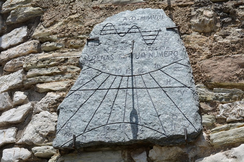 Sundial measuring time